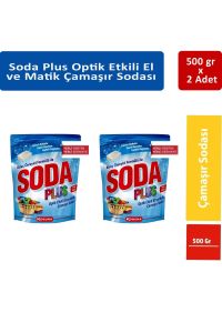 Soda Plus Etklili Çamaşır Sodası 500 gr x 2 Adet