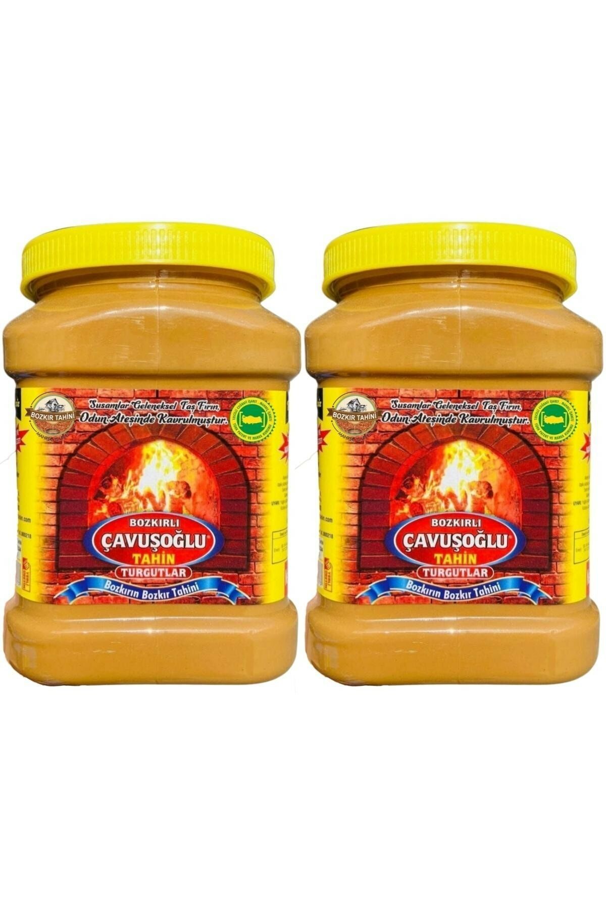 Odun Ateşinde Bozkır Tahini Kepeksiz Karafırın Tahini 930g 2'li Paket