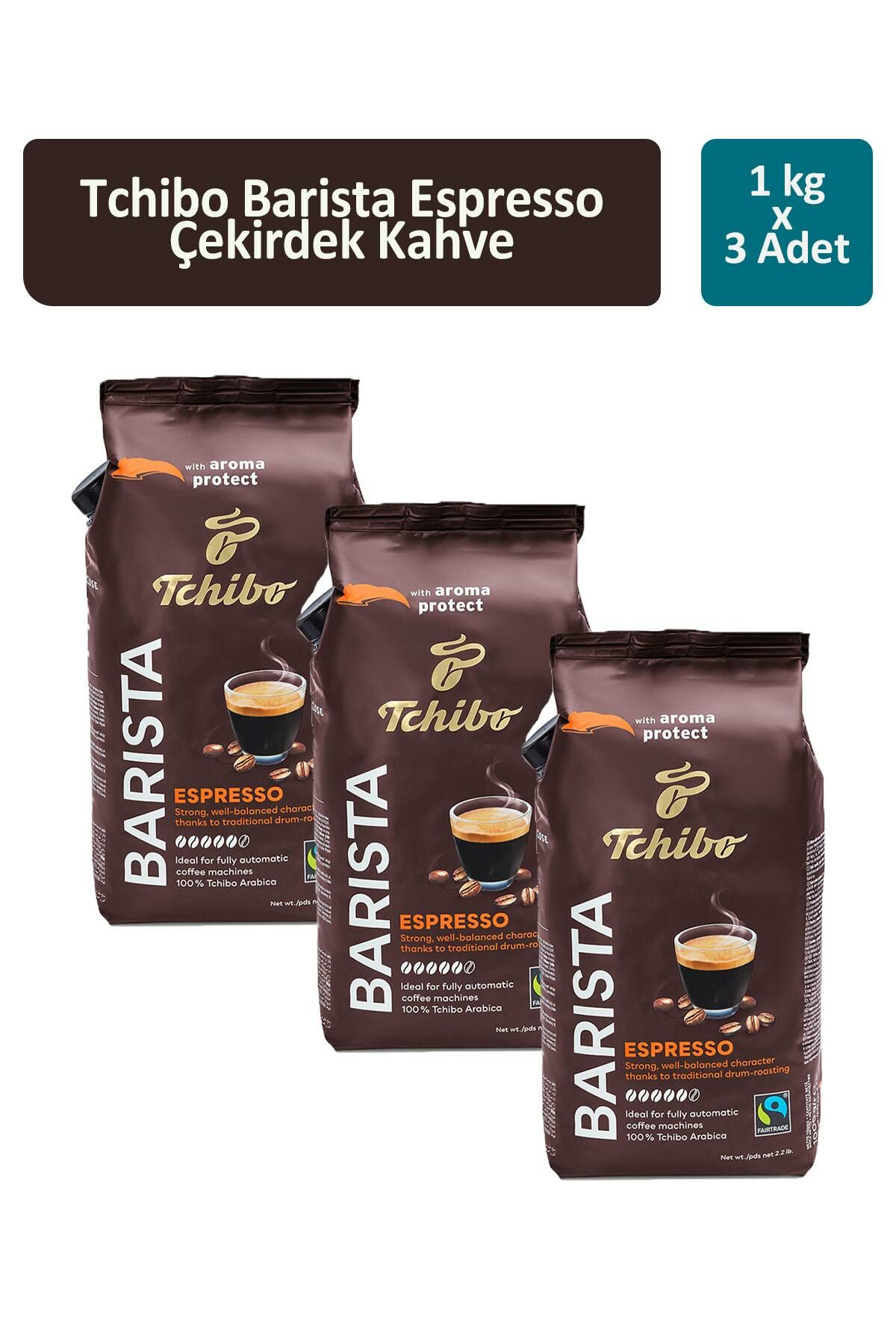 Tchibo Barista Espresso Çekirdek Kahve 1000 gr x 3 Adet