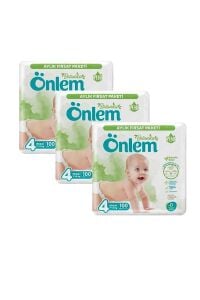 Önlem Botanika 4 Numara Maxi Bebek Bezi Fırsat Paketi 100 Adet (7-14 kg) x 3 Paket