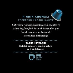 Kahve Dünyası Pleasure Fındık Aromalı Espresso Kapsül Kahve 120 Kapsül