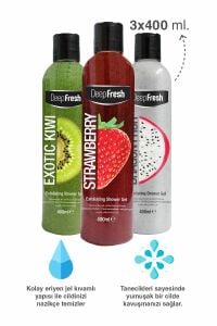 Deep Fresh Arındırıcı Duş Jeli Karma 400 ml x 3 Adet