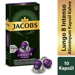 Jacobs Lungo Intenso 8 Kapsül Kahve 10 Kapsül