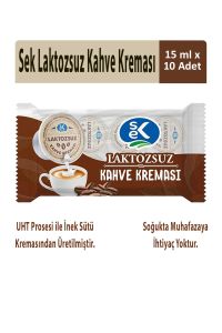 Sek Laktozsuz Kahve Kreması 15 ml x 10 Adet