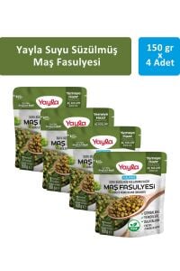 Yayla Suyu Süzülmüş Haşlanmış Maş Fasulyesi 150 gr x 4 Adet