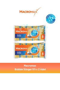Macromax Bubble Sünger 5'li x 2 Adet