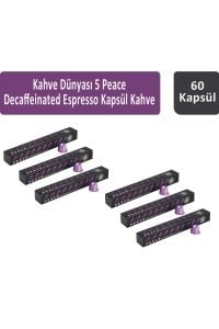 Kahve Dünyası 5 Peace Decaffeinated Espresso Kapsül Kahve 60 kapsül