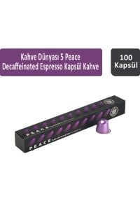 Kahve Dünyası 5 Peace Decaffeinated Espresso Kapsül Kahve 100 kapsül