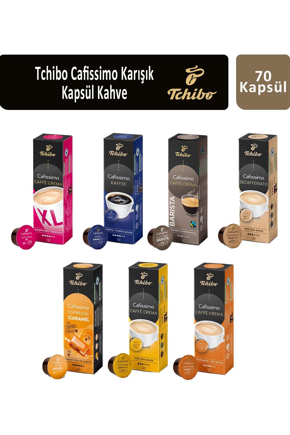 Tchibo Cafissimo Karışık Kapsül Paketi 70 kapsül - BunlarEve.com - 851 ...