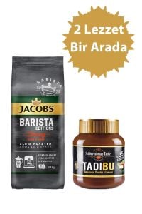 Jacobs Barista Editions Strong Filtre Kahve 225 gr ve Tadıbu Kakaolu Fındık Ezmesi 330 gr