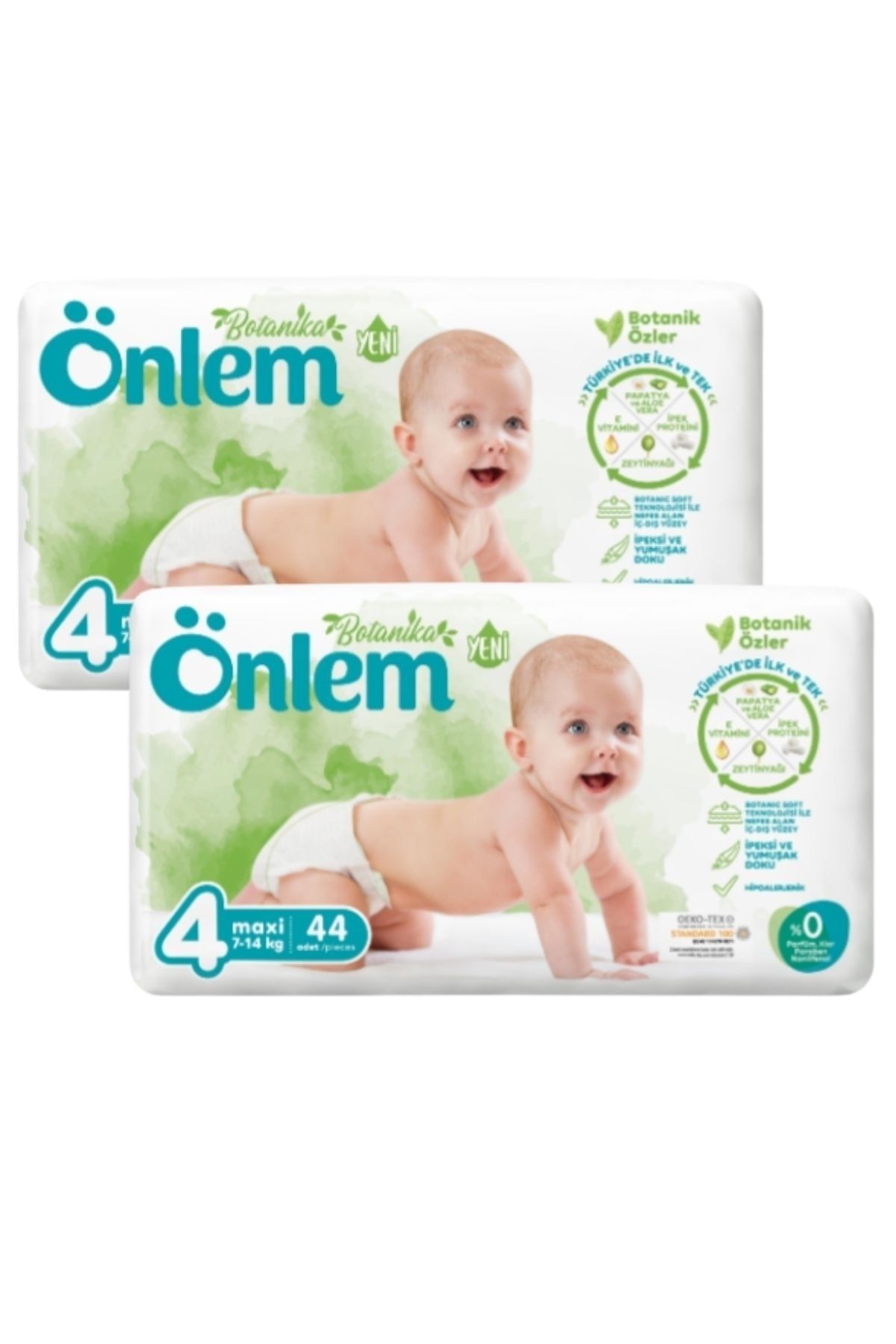 Botanika Bebek Bezi Maxi 7-14 kg 4 Beden 2 x 44 Adet