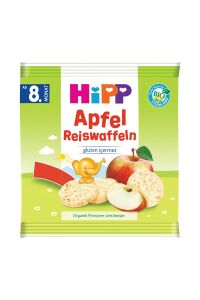 HiPP Organik Elmalı Pirinçli Bebek Gofreti 30 gr