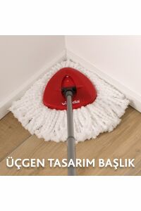 Vileda Turbo Üçgen Başlık Mikrofiber Yedek Paspas 2 Paket