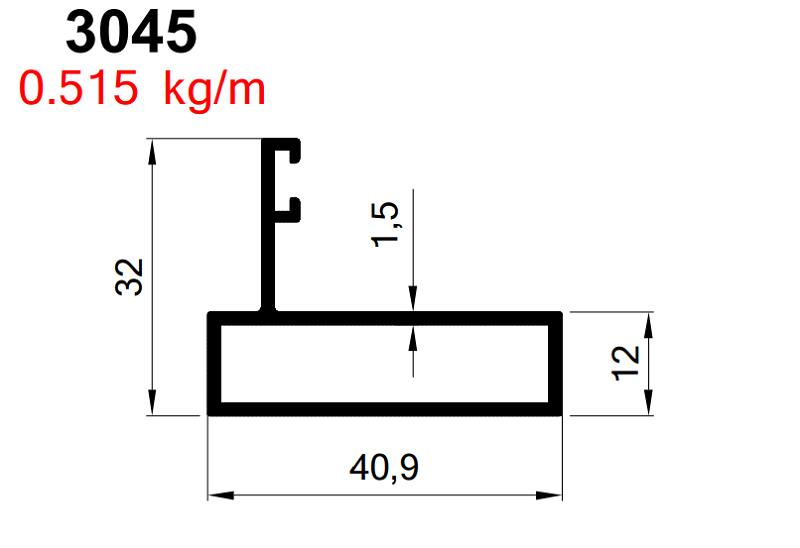 GOLD / FIRTINA YAN DİKME ELOKSAL AKP-3045/ 6 MT