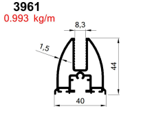 FIRTINA KANAT 8 MM   ELOKSALLI AKP-3961/ 6 MT