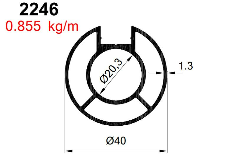 40 TEK TIRN DOLU BORU P ELOKSAL AKP-2246 / 6 MT