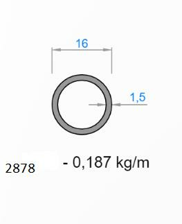 16 LIK BORU  ANTRASİT GRİ  AKP-2878 / 6 MT