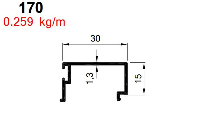 BÜYÜK TUBA  TEK CAM ÇITASI  ELOKSAL AKP-170 / 6 MT