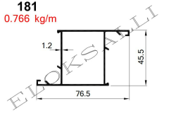 AKP-181  ALDOKS GENİŞ KANAT ELOKSAL / 6 MT