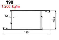 AKP-198  ALDOKS  BAZA  KAPI  ANTR GRİ  / 6 MT
