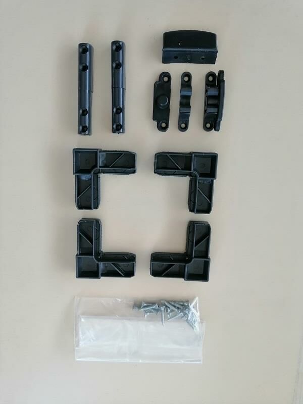 17*25  PENCERE SİNEKLİK AKSESUAR TAKIM  SİYAH