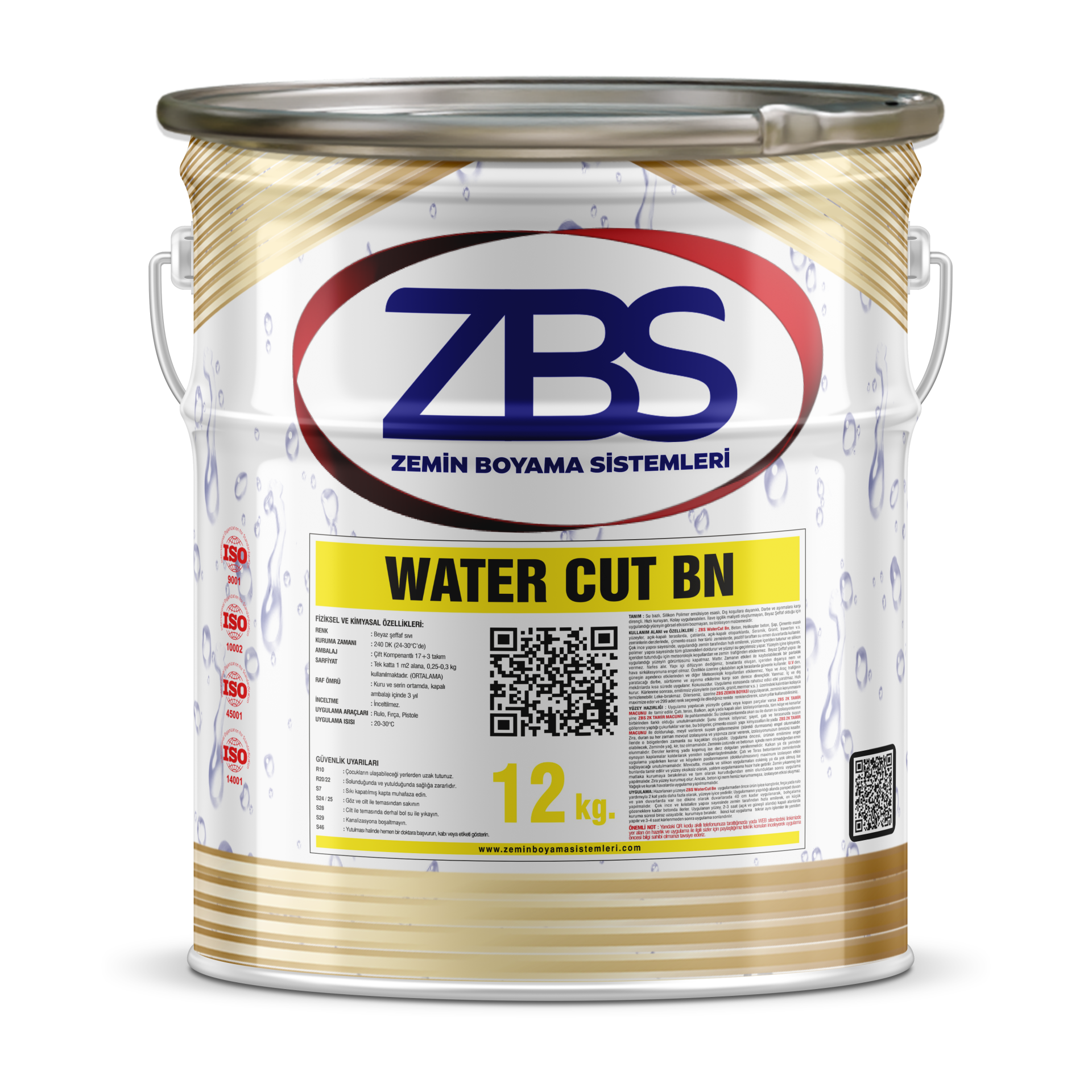 ZBS WATER CUT BN  - (Su bazlı, Beton zeminlerde, mükemmel su izolasyonu gücü)