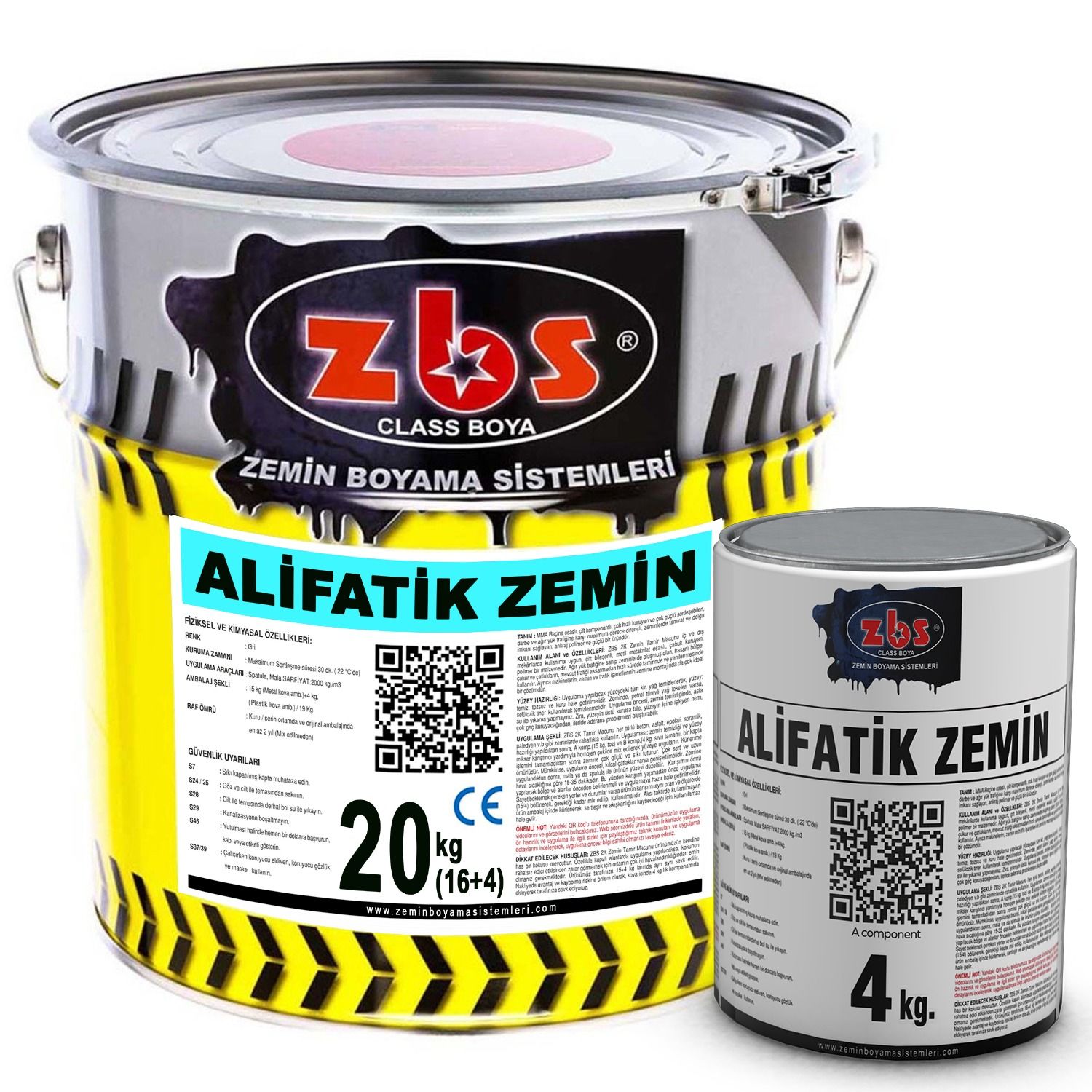 ZBS ALİFATİK ZEMİN BOYASI (YÜKSEK UV ALTINDAKİ SERAMİK, METAL V.B ZEMİN BOYASI)