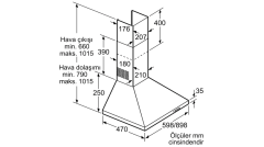 LC64PCC20T 60 cm Beyaz Davlumbaz