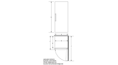 GS33VVIE0N iQ300 Solo Derin Dondurucu 176 x 60 cm Kolay temizlenebilir Inox