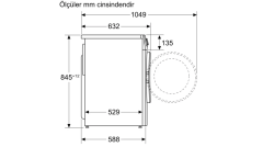 WG44A2ZXTR iQ300 Çamaşır Makinesi 9 kg 1400 dev./dak., Gümüş