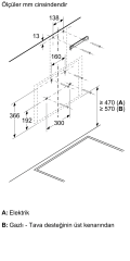 LC66KPJ20T iQ300 Duvar Tipi Davlumbaz 60 cm Beyaz Cam Yüzey