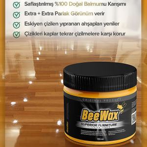 Bee Wax Ahşap Onarıcı Parlatıcı Koruyucu Kili 150 ml