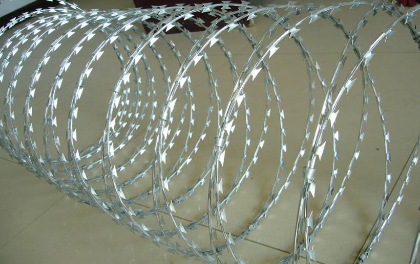 Razor Wire–Welded, Straight, Flat, Concertina or Spiral Razor Wire