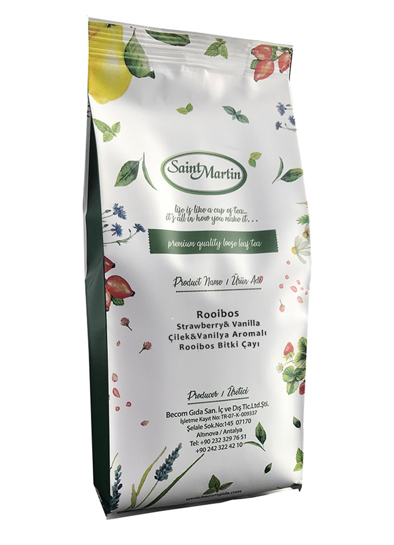 Rooibos  Çilekli & Vanilyalı Çay 250 gr - Saint Martin