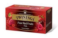 Four Red Fruits (Bardak Süzen) 25x2 gr - Twinings