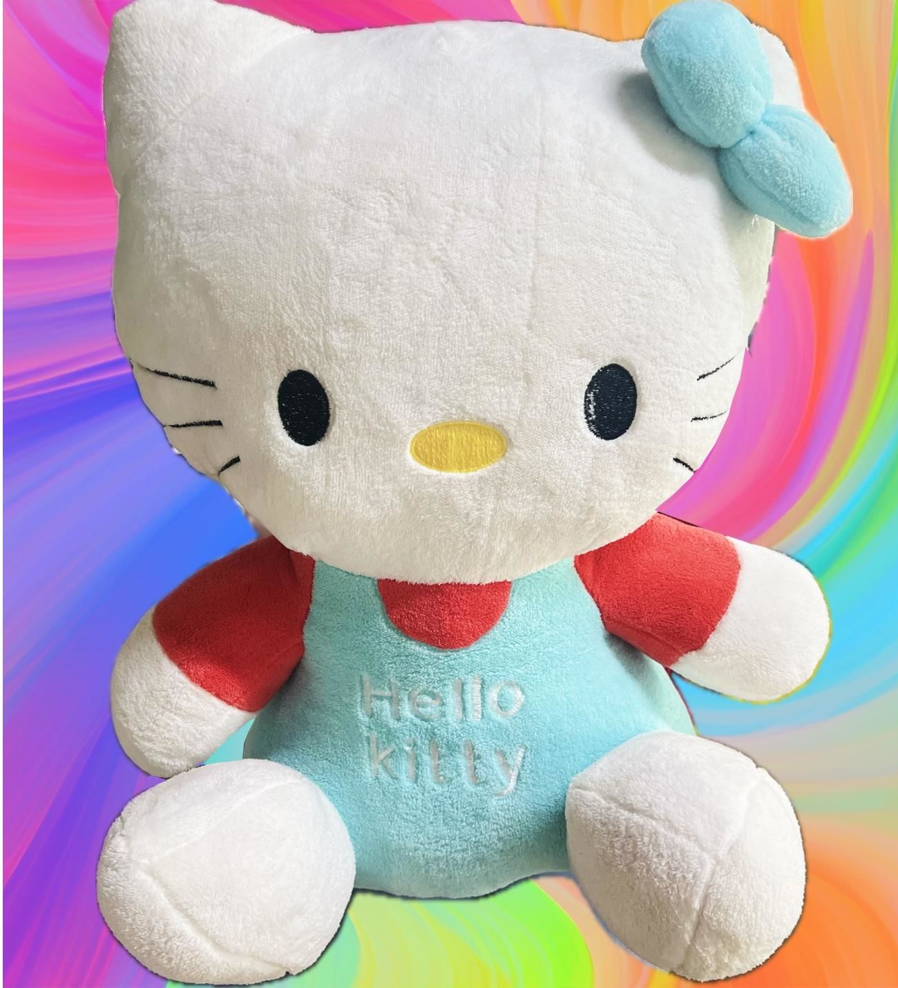 Sevimli Oturan Peluş Hello Kitty - 80 cm, Uyku ve Oyun Arkadaşı