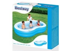 Şişirme POMPALI, Bestway 54117 Jumbo Oval Renkli Aile Havuzu SETİ