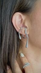 Tasarım earcuff silver