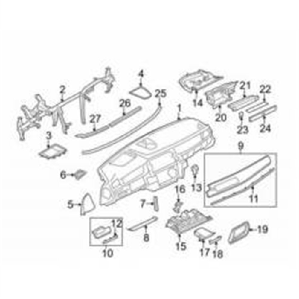 TORPİDO KAPLAMASI F10/VENETOBEIGE BMW 51459203711