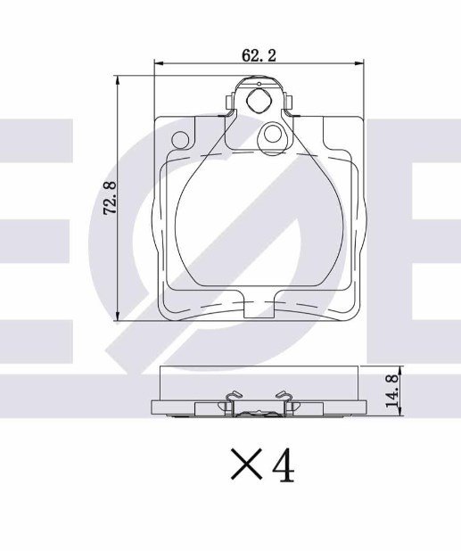 Fren Balata Arka E Serısı (W210) E 200 1995-2002 / (W210) E 270 Cdı 1995-2002/ (W210) E 280 1995-2002/ (W210) E 220 Cdı 1995-2002/ C Serısı (W203) C A0044201720