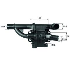 Termostat 83C Ford/Peugeot/Cıtroen Th 40 83