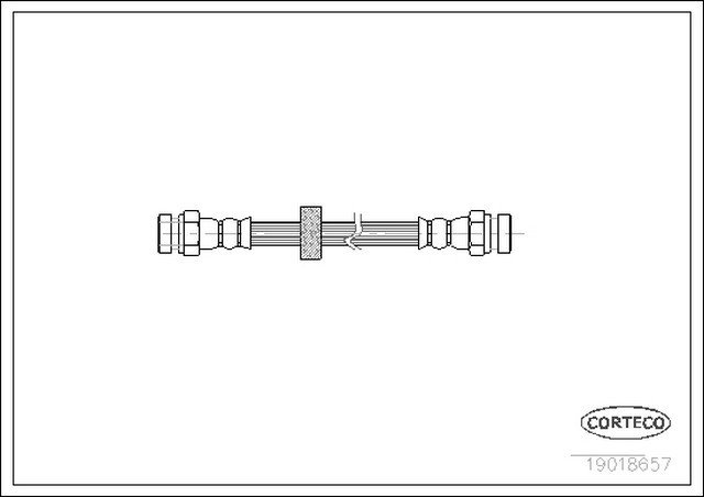 Fren Hortumu Arka 165mm Pl3 1995-02 - 6N0611775A