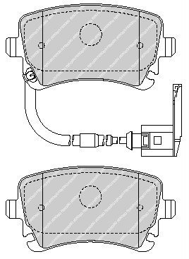 Vw T5-T6 Fren Balatası Arka 7H0698451 23326 4B3698451 4F0698451 4F0698451H 7E0698451 7E0698