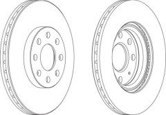 Opel Fren Disk Ön Corsa D 569065 569024 55700920 569024 569065