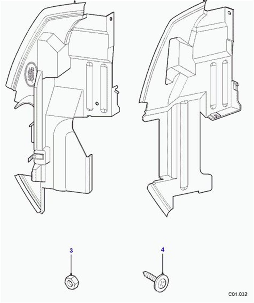 DEFLEKTÖR/L V6 FREEL. LAND ROVER JAJ000070