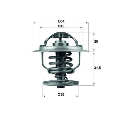 Termostat 87C Vw 1.9 Tdi Caddyııı,Golfv 03G121113A Tx 109 87D