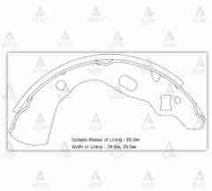 Fren Balata Prıde / Ford Festıva / Mazda 121 Pabuç Arka Spkı031