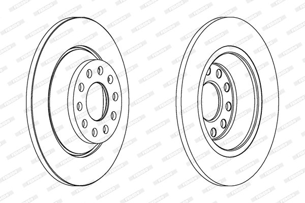 VW A6 05-11 FREN DİSKİ ARKA 4F0615601E