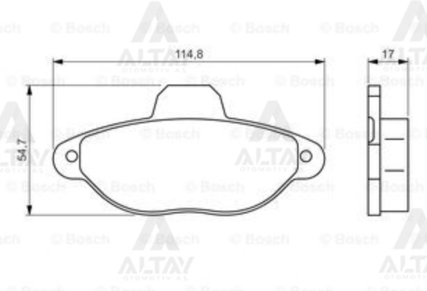 Fren Balata Punto / Panda 03=> 1.1-1.2 Ön 5892737