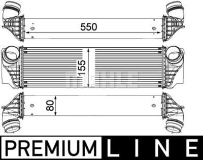 BMW F10-F01 N54-N55 TURBO RADYATÖRÜ 17517577115